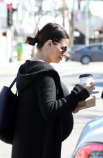 Pregnant JENNA DEWAN at Coffee Bean in Los Angeles 01/29/2020