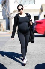 Pregnant JENNA DEWAN at Coffee Bean in Los Angeles 01/29/2020