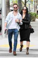 Pregnant NIKKI BELLA and Artem Chigvintsev Out for Lunch in Beverly Hills 01/30/2020