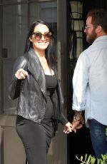 Pregnant NIKKI BELLA and Artem Chigvintsev Out for Lunch in Beverly Hills 01/30/2020
