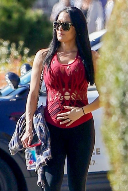 Pregnant NIKKI BELLA Out and About in Los Angeles 01/29/2020