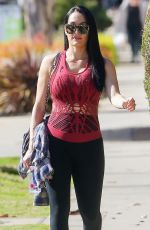 Pregnant NIKKI BELLA Out and About in Los Angeles 01/29/2020