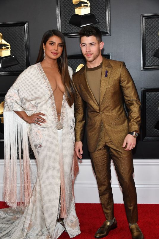 PRIYANKA CHOPRA and Nick Jonas at 62nd Annual Grammy Awards in Los Angeles 01/26/2020