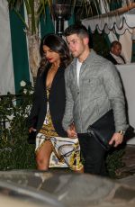 PRIYANKA CHOPRA and Nick Jonas at San Vicente Bungalows in West Hollywood 01/07/2020
