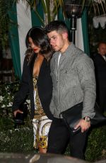 PRIYANKA CHOPRA and Nick Jonas at San Vicente Bungalows in West Hollywood 01/07/2020