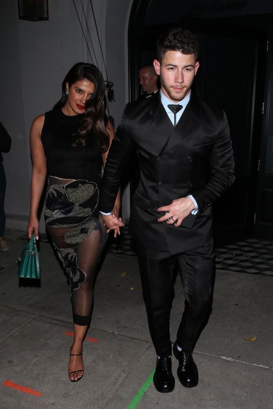 PRIYANKA CHOPRA and Nick Jonas Nigh Out in Hollywood 01/05/2020