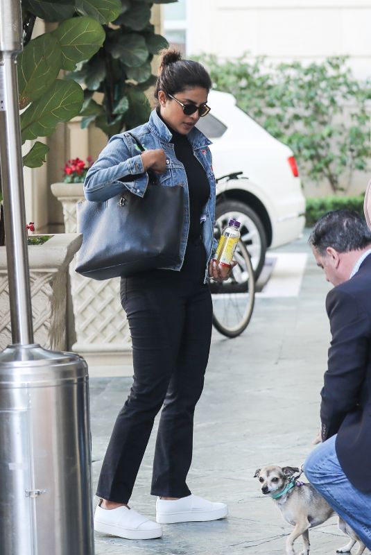 PRIYANKA CHOPRA Arrives at Peninsula in Beverly Hills 01/13/2020