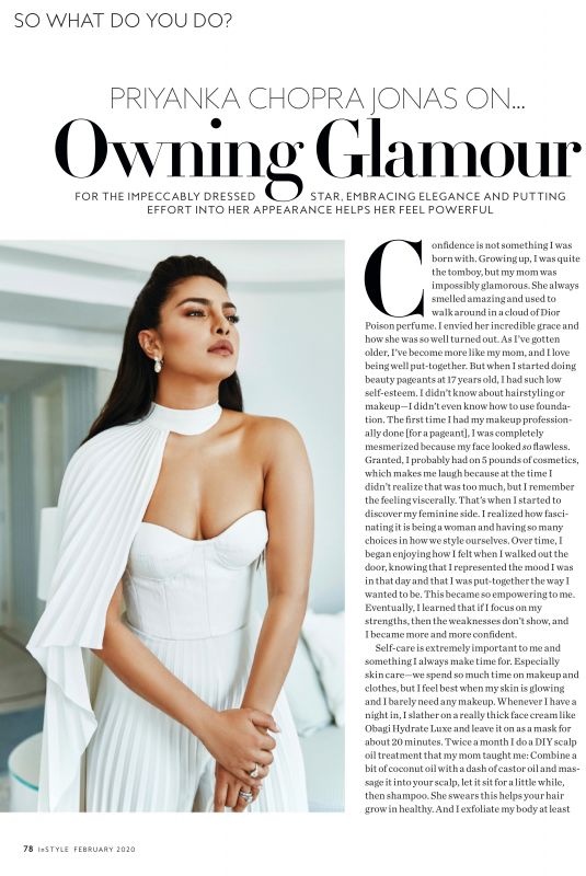PRIYANKA CHOPRA in Instyle Magazine, February 2020
