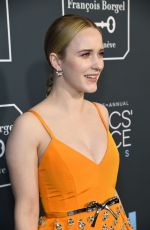 RACHEL BROSNAHAN at 25th Annual Critics Choice Awards in Santa Monica 01/12/2020