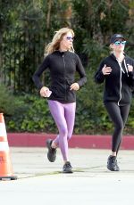 REESE WITHERSPOON Out for Morning Jog in Brentwood 01/09/2020