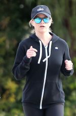 REESE WITHERSPOON Out for Morning Jog in Brentwood 01/09/2020