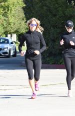 REESE WITHERSPOON Out Jogging in brentwood 01/06/2020