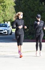 REESE WITHERSPOON Out Jogging in brentwood 01/06/2020