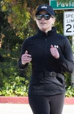 REESE WITHERSPOON Out Jogging in brentwood 01/06/2020