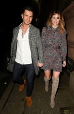 RHIAN SUGDEN and Oliver Mellor at Hawksmore Restaurant in London 01/30/2020