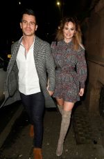 RHIAN SUGDEN and Oliver Mellor at Hawksmore Restaurant in London 01/30/2020