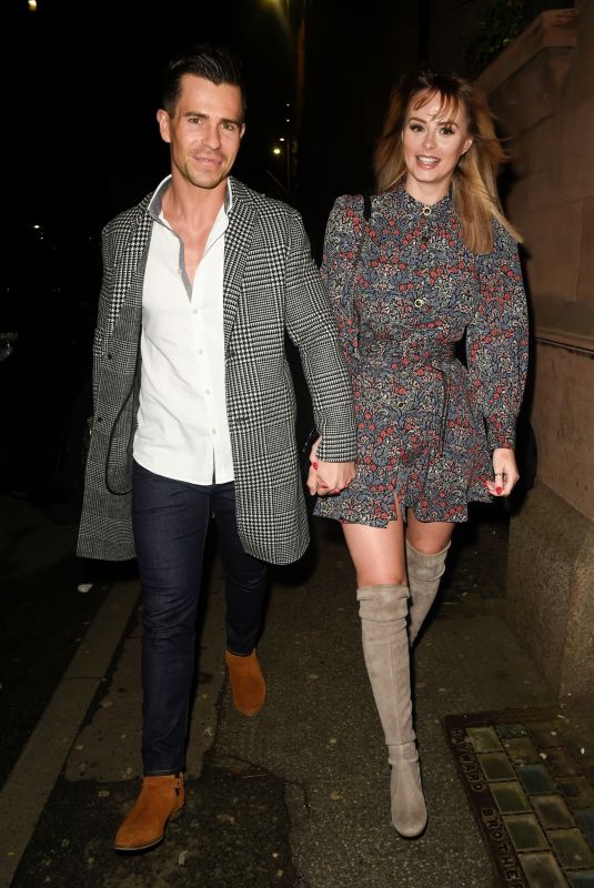 RHIAN SUGDEN and Oliver Mellor at Hawksmore Restaurant in London 01/30/2020