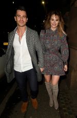 RHIAN SUGDEN and Oliver Mellor at Hawksmore Restaurant in London 01/30/2020