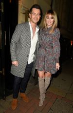 RHIAN SUGDEN and Oliver Mellor at Hawksmore Restaurant in London 01/30/2020