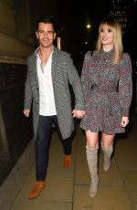 RHIAN SUGDEN and Oliver Mellor at Hawksmore Restaurant in London 01/30/2020