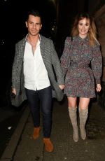 RHIAN SUGDEN and Oliver Mellor at Hawksmore Restaurant in London 01/30/2020