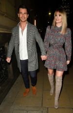 RHIAN SUGDEN and Oliver Mellor at Hawksmore Restaurant in London 01/30/2020