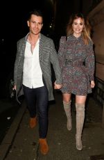 RHIAN SUGDEN and Oliver Mellor at Hawksmore Restaurant in London 01/30/2020