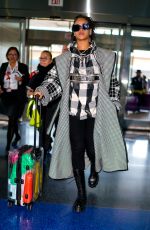 RIHANNA Arrives at JFK Airport in New York 01/21/2020