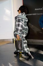 RIHANNA Arrives at JFK Airport in New York 01/21/2020