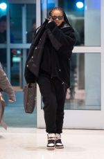 RIHANNA at JFK Airport in New York 01/05/2020
