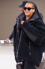 RIHANNA at JFK Airport in New York 01/05/2020