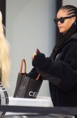 RIHANNA at JFK Airport in New York 01/05/2020