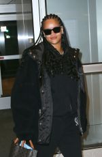 RIHANNA at JFK Airport in New York 01/05/2020