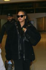 RIHANNA at JFK Airport in New York 01/05/2020