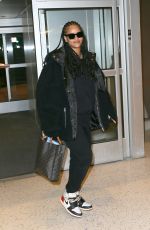 RIHANNA at JFK Airport in New York 01/05/2020