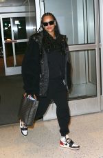 RIHANNA at JFK Airport in New York 01/05/2020