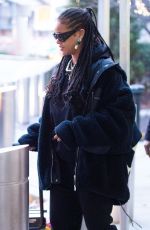 RIHANNA at JFK Airport in New York 01/16/2020