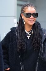 RIHANNA at JFK Airport in New York 01/16/2020