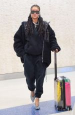 RIHANNA at JFK Airport in New York 01/16/2020