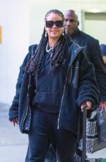 RIHANNA at JFK Airport in New York 01/16/2020