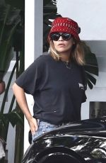 RITA ORA in Denim Arrives at Her Hotel in Miami 01/11/2020