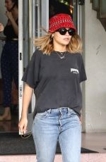RITA ORA in Denim Arrives at Her Hotel in Miami 01/11/2020