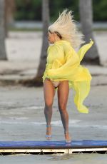 RITA ORA on the Set of a Video in Miami 01/10/2020