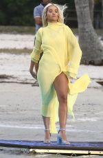 RITA ORA on the Set of a Video in Miami 01/10/2020
