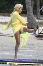 RITA ORA on the Set of a Video in Miami 01/10/2020
