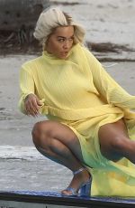 RITA ORA on the Set of a Video in Miami 01/10/2020