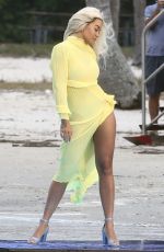 RITA ORA on the Set of a Video in Miami 01/10/2020