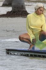 RITA ORA on the Set of a Video in Miami 01/10/2020