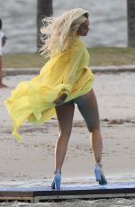 RITA ORA on the Set of a Video in Miami 01/10/2020