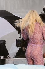 RITA ORA on the Set of Commercial in Miami 01/10/2020